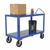 Vestil Steel Ergo Handle Cart, 2 Shelves, 2400 lb DH-MR2-2448